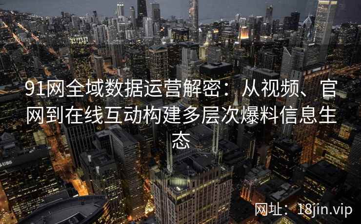 91网全域数据运营解密：从视频、官网到在线互动构建多层次爆料信息生态