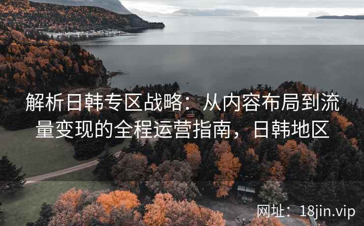 解析日韩专区战略：从内容布局到流量变现的全程运营指南，日韩地区