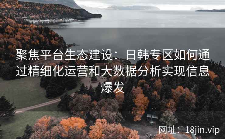 聚焦平台生态建设：日韩专区如何通过精细化运营和大数据分析实现信息爆发