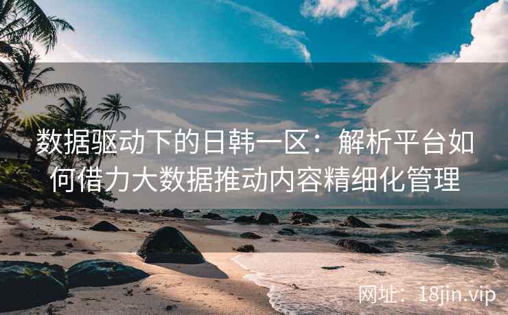 数据驱动下的日韩一区:解析平台如何借力大数据推动内容精细化管理 数据驱动下的日韩一区:解析平台如何借力大数据推动内容精细化管理